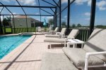West facing Extended pool deck